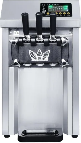 Vista 7 de Máquina de helado comercial, con función de pre-enfriamiento, limpieza automática, panel LCD, máquina de helado suave de servicio 18L/H, máquina