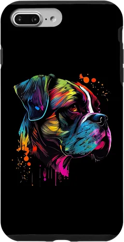 Vista 12 de Boxer Dog Lovers Pop Art Design Cute Boxer Dog Case for iPhone 16