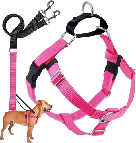 Vista 10 de 2 Hounds Design Freedom - Arnés para perro sin tirones, arnés ajustable y correa, fácil de caminar y control cómodo, se adapta a perros pequeños