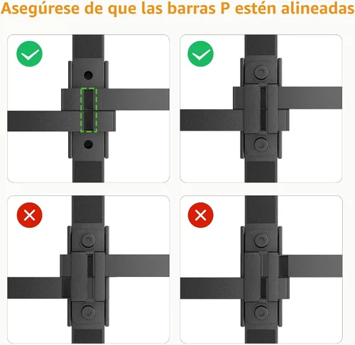Vista 7 de Superay Marco de cama de metal individual de 14 pulgadas con patas