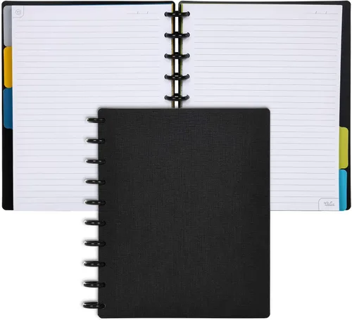 Vista 40 de Talia - Cuadernos de notas con tapas, planificador, personalizables, (Rosa de los 90, Junior (5.5 pulgadas x 8.5 pulgadas))
