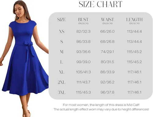 Vista 4 de Dresstells Vestidos de cóctel para mujer, formal, modesto, para invitadas de boda, graduación y dama de honor
