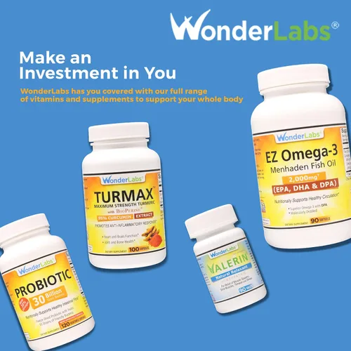 Vista 5 de Wonder Laboratories Gluconato de zinc quelatado de 50 mg - Apoya la piel sana, el sistema inmunológico, el crecimiento celular y más - 100 tabletas