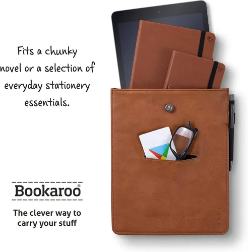 Vista 3 de Bookaroo Book & Stuff Pouch Brown