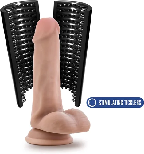 Vista 4 de Blush M - Masturbador realista de 5.5 pulgadas para hombre con suave Nubby Tickler - Sensación similar a la carne y manga de pene Stroker Pussy