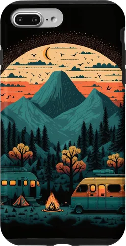 Vista 12 de Funda para iPhone 11 Pro Max Sunset Mountains & Trees para campistas