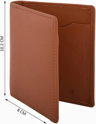 Vista 9 de Cartera de piel delgada con bloqueo RFID para hombre