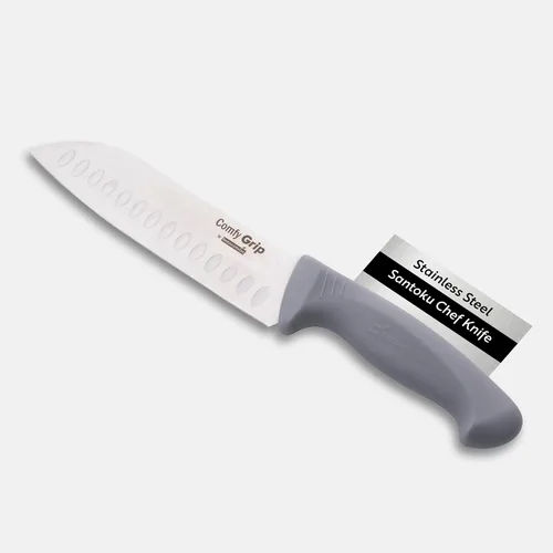 Vista 13 de Restaurantware Comfy Grip - Cuchillo de chef de 10 pulgadas, 1 cuchillo de cocina afilado, mango ergonómico, agarre antideslizante, cuchillo