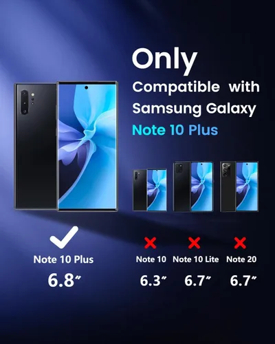 Vista 2 de Reemplazo de pantalla OLED para Galaxy Note 10 Plus con marco y herramientas Pantalla OLED、Versión de EE. UU.、Sensor de huellas dactilares、Kit