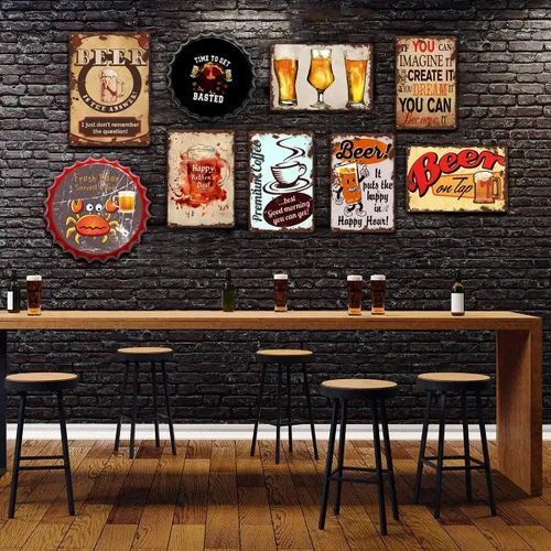 Vista 6 de Zomyto Arte de pared de gato de bruja, letrero de metal de terror de gato negro, regalos para amantes de los gatitos para mujeres y niñas