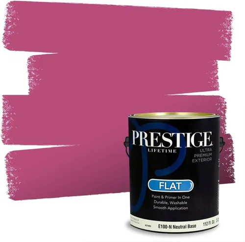 Vista 23 de Prestige Paints - Pintura exterior e imprimación en uno, 1 galón, plano, E500-P-A011GP