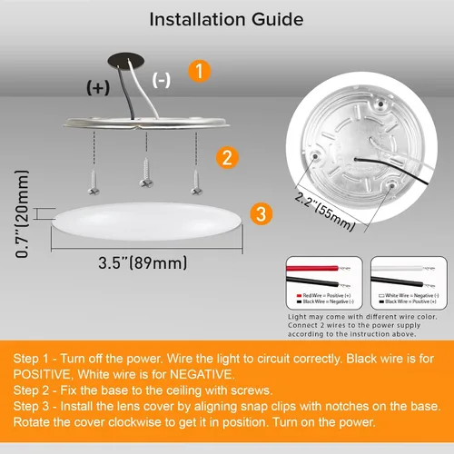 Vista 6 de Dream Lighting Luz descendente para techo de LEDES de 4,5" Paquete de 4