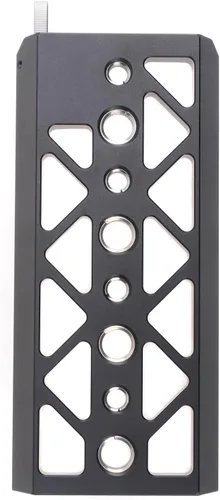 Vista 8 de FocusFoto Placa de puente de cola de milano de 5 pulgadas, placa base de trípode inferior, soporte de placa base ligera para Tilta Standard Camera