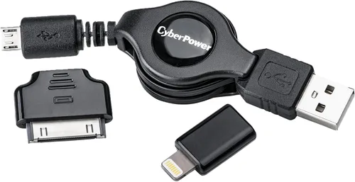 Vista 2 de CyberPower Cargador de coche USB dual CPTDC2U