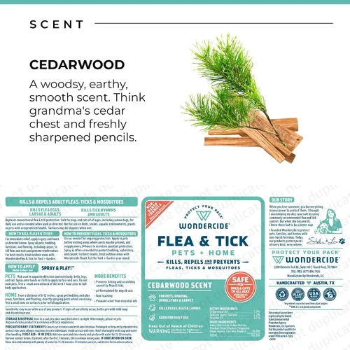 Vista 7 de Wondercide - Pulgas, garrapatas y mosquitos en aerosol para mascotas y Cedarwood