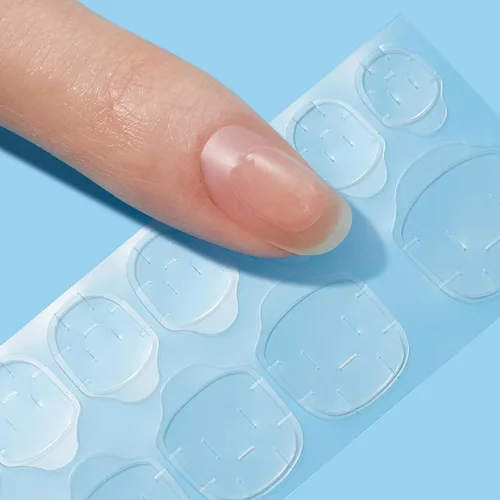 Vista 5 de Sally Hansen Pegamento perfecto para uñas con brocha, fijación de larga duración, cepillo de precisión, fórmula de vitamina E y B5, suave y no daña