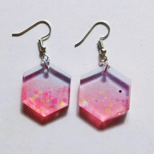 Vista 7 de Juego de 11 moldes de resina de silicona con forma de gota geométrica de silicona epoxi para joyería, colgante, collar, adorno, llavero, 3D
