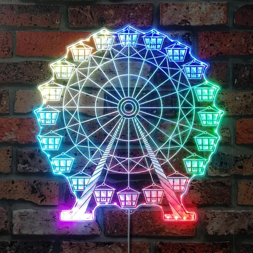 Vista 48 de ADVPRO Arcade Retro Game Classics Video Room RGB Dynamic Glam LED Sign - Forma de corte a borde - Decoración 3D inteligente - Señalización
