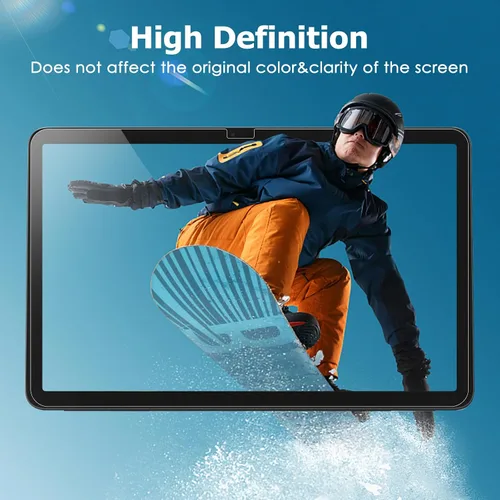 Vista 4 de Protector de pantalla de vidrio templado para tableta Google Pixel, protector de película antiarañazos ultra fino HD transparente antihuellas