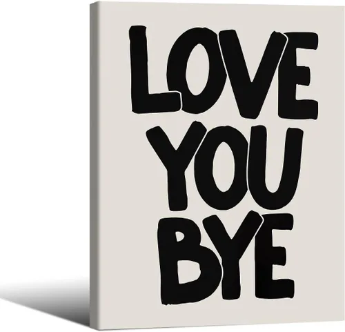 Vista 22 de Arte de pared con citas en blanco y negro minimalista moderno póster "You Look Good" de 08x10 pulgadas con marco negro impresiones en lienzo