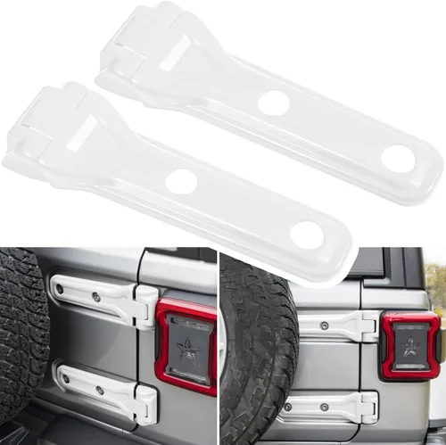 Vista 13 de Cubierta de bisagra para compuerta trasera de Jeep Wrangler JL JLU, accesorios de decoración exterior - 2018-2024, 2 puertas y 4 puertas, cubierta