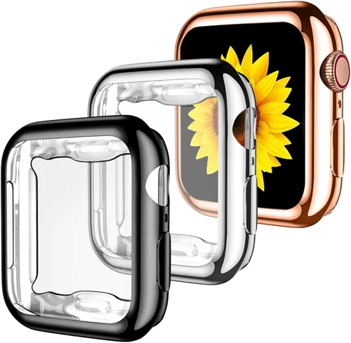 Vista 8 de GEAK - Juego de 3 fundas protectoras TPU compatibles con Apple Watch Series 11 10, protector de pantalla de 1.65 pulgadas, funda protectora completa