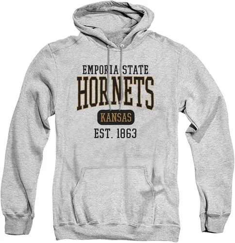 Vista 82 de LOGOVISION Colección de sudaderas con capucha unisex con diseño oficial de Collegiate Est. Date para hombres y mujeres