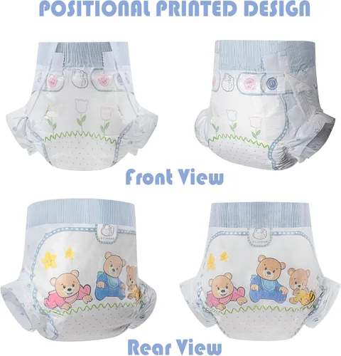 Vista 6 de Lil Comforts Teddy Bums - Pañales para adultos para hombres y mujeres, pañales de día y noche para adultos, ajuste cómodo y seguro (M)