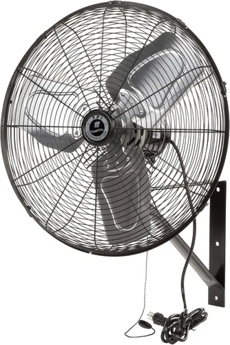 Vista 19 de TPI Corporation CACU30WO Ventilador oscilante de montaje en pedestal de alta velocidad de 30 pulgadas para garaje, comercial, industrial, motor de 3