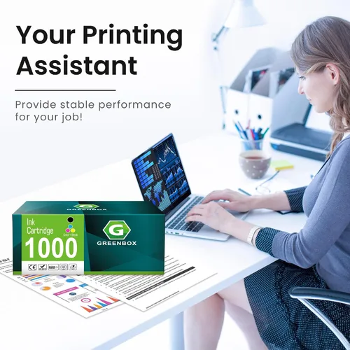 Vista 4 de GREENBOX Compatible con cartuchos de tinta Canon PFI 1000 PFI-1000, paquete de 12 colores de repuesto para PFI1000 Tanque de tinta para impresora
