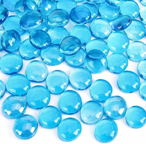 Vista 8 de DomeStar - Canicas de vidrio plano de 1 libra, canicas decorativas color champán para jarrones Piedras de acuario para pecera, cuentas de relleno