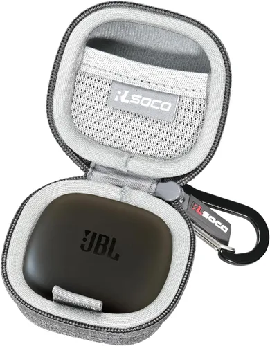Vista 8 de RLSOCO Funda de transporte para JBL Tune 225TWS/Tour PRO+/Live PRO+ True Wireless Earbud Auriculares - Negro (solo funda)