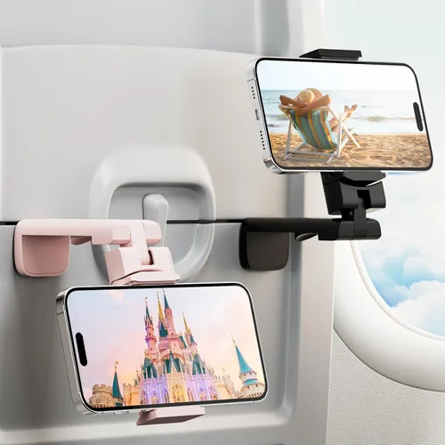 Vista 15 de Klearlook Soporte Universal para Teléfono de Vuelo, Blanco, Plegable, Rotación de 360°, Compatible con Teléfonos de 4.7-6.9 Pulgadas Blanco puro