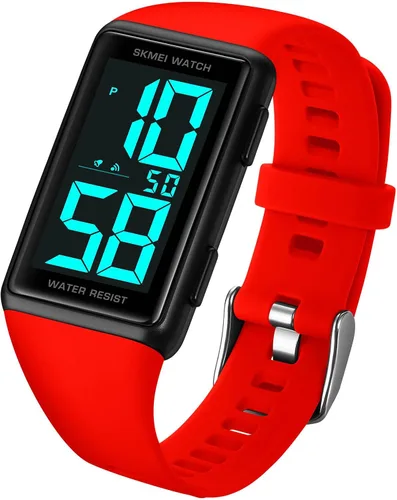 Vista 2 de Reloj de pulsera digital para mujer, resistente al agua, con visualización de la semana