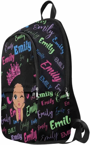 Vista 182 de Texto personalizado Elefante desgaste gafas mochila mochila mochila casual Daypack bolsa para mamá niñas, color86-4, Mochilas Daypack