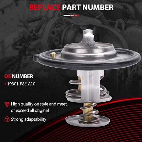 Vista 4 de cciyu 19301-P8E-A10 - Carcasa para termostato de refrigerante de motor, salida de agua, kit de carcasa de termostato de repuesto para Honda Pilot