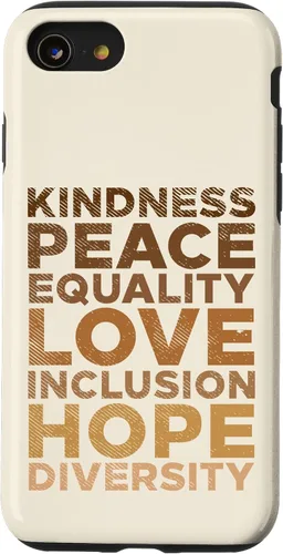 Vista 18 de iPhone 16 Kindness Peace Equality Black African Pride Melanin BLM Gift Case