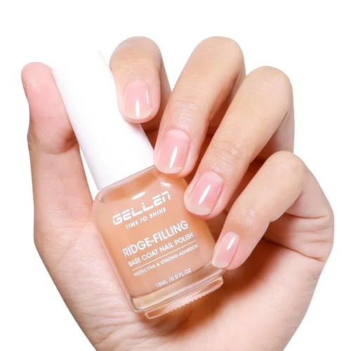 Vista 12 de GELLEN Capa superior de esmalte de uñas transparente, capa superior de alto brillo, secado rápido al aire, resistente a los rayos UV, larga duración