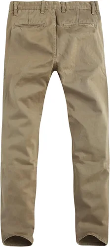 Vista 4 de Match Mens Slim Tapered Flat Front Casual Pants