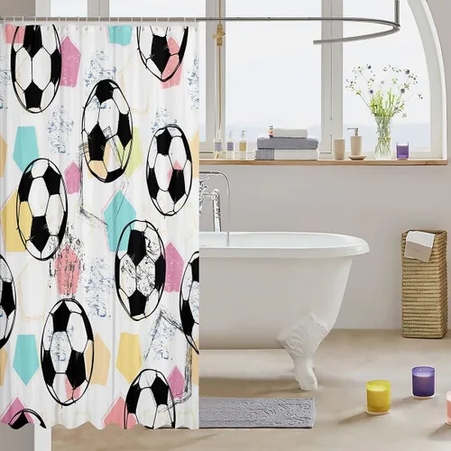 Vista 25 de Feelyou Cortina de ducha con diseño de gato para decoración de baño, bonita cortina de baño para puestos de bañeras, accesorios de baño divertidos