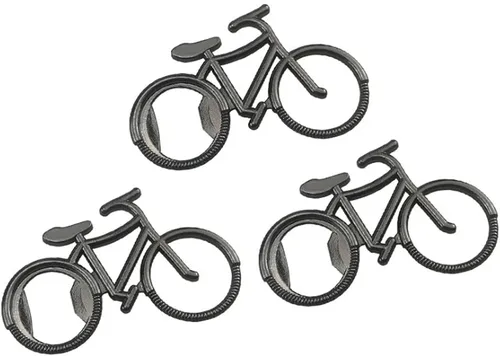 Vista 5 de Lanebudd - Abridor de botellas de bicicleta con forma de bicicleta, llavero de metal para abrebotellas de cerveza, 8