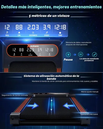 Vista 5 de Caminadora con inclinación