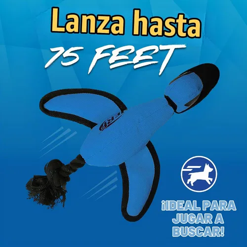 Vista 2 de Nerf Dog gran pato de nylon de lanzamiento con diseño interactivo, azul (3473), para todas las tallas de raza