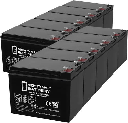 Vista 9 de Mighty Max Battery ML7-12 - Batería de repuesto duradera 6-DW-7 de 12 V 7.2 AH - Paquete de 2