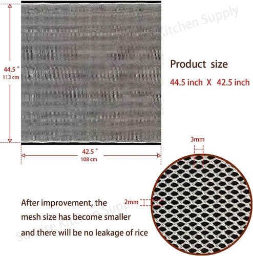 Vista 5 de 43" x 43" Red de cocina de arroz para sushi/Servilleta de cocina de arrocera/Servilleta de cocina de arroz de sushi (1)