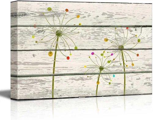 Vista 14 de wall26 - Obra de arte con estampado de madera de ciervo en bosque de abedules - Lienzo rústico para pared, arte para el hogar - 16 x 24 pulgadas