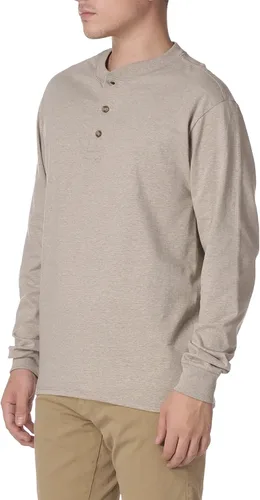 Vista 2 de Hanes Beefy-T Henley - Manga larga