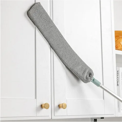 Vista 4 de Duster - Colector de polvo telescópico extraíble lavable de microfibra cepillo de limpieza para el hogar