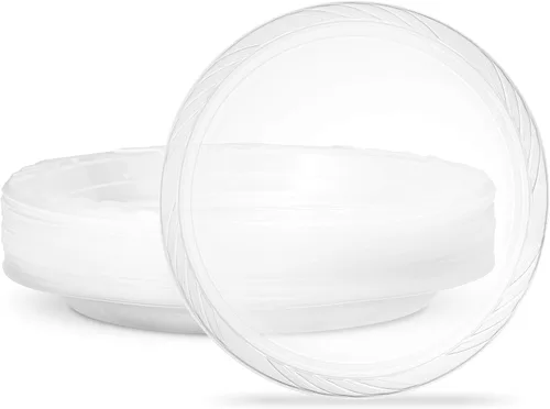 Vista 20 de PLASTICPRO - Cuencos desechables de plástico transparente de 18 onzas, Premium, para fiesta, Pack de 20