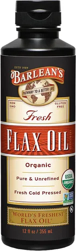 Vista 9 de Barlean's - Aceite de linaza orgánico líquido de semillas frescas de lino prensadas en frío, 7,640 mg ALA Omega 3 suplemento de ácidos grasos